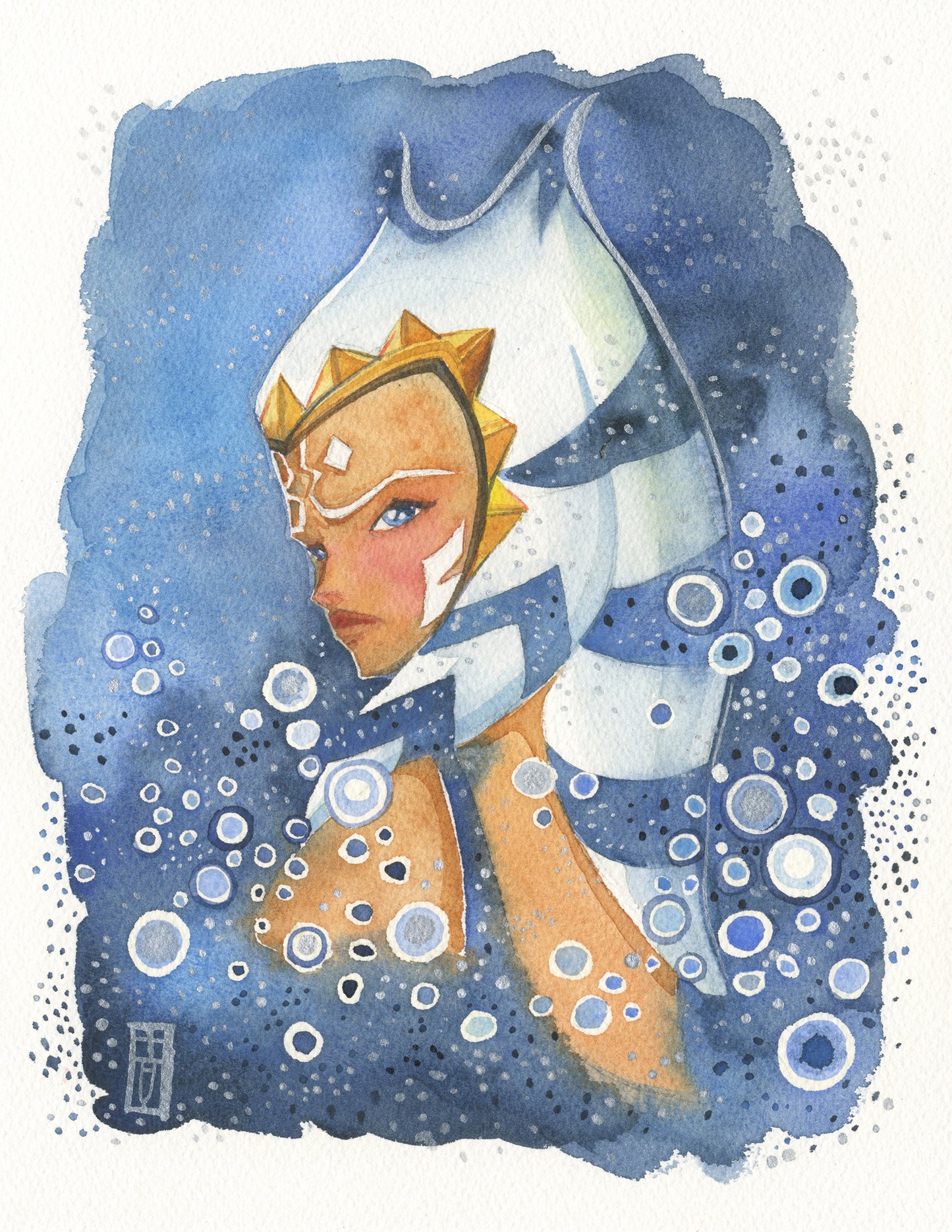 Star Wars - Ashoka Watercolor Art