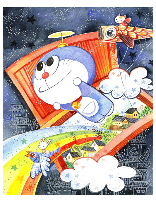 Doraemon & Magic Door Anime Art